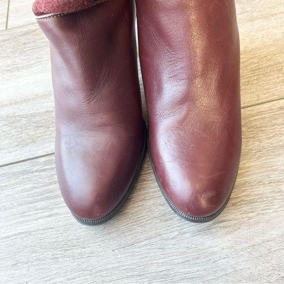 Vintage Alaskan Fleece Lining Suede Smooth Leather Heeled Boots Made in Canada - Picture 4 of 14